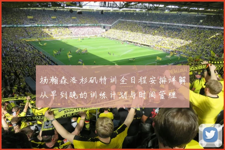 杨瀚森洛杉矶特训全日程安排详解从早到晚的训练计划与时间管理